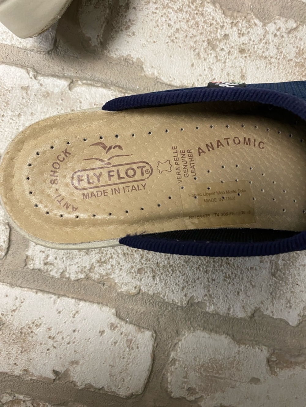 Fly Flot Women’s Navy Slip-On Sandal - Picture 4 of 4